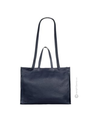 JIULIE Shopper tote bolso de hombro para mujer en piel auténtica hecha a mano 