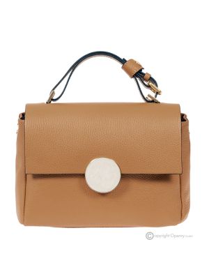 CARRIEMINI Bolso de mano y bandolera para mujer, auténtica piel artesanal.