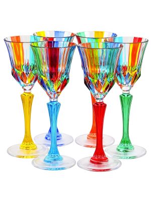 ADAGIO PLUS VASO DE LICOR Vasos de Licor Cristal Pintado a Mano Colores Tradición Venecia