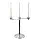 Candelabro SOFFIO Portavelas Metales Nobles Chapado en Plata Hecho a Mano Hecho en Italia