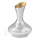 DECANTER Jarra Vino Agua Chapado Especial Plata Oro Martillado a Mano Hecho en Italia