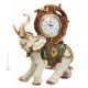 Reloj de mesa ELEFANTE de porcelana Capodimonte, artesanía Made in Italy