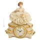 Reloj de mesa NIÑA de porcelana Capodimonte, artesanía Made in Italy