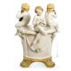 CHERUBI AL POZZO Figura de porcelana Capodimonte hecha a mano Made in Italy