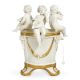 CHERUBI AL POZZO Figura de porcelana Capodimonte hecha a mano Made in Italy