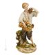 VENDEDOR DE FRUTAS Figura figura Capodimonte porcelana hecha a mano Made in Italy