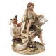 PINTOR Estatua Estatua Capodimonte Figura de porcelana hecha a mano Made in Italy