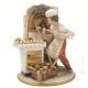 BAKER Figura Estatua Capodimonte Figura de Porcelana Hecha a Mano Made in Italy