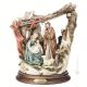 PEQUEÑO NATIVIDAD Belén Figura de porcelana Capodimonte hecha a mano Made in Italy