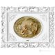 ESCENA PASTORAL Pintura en bajorrelieve Porcelana de Capodimonte Made in Italy