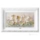 CABALLOS CORRIENDO Cuadro en bajorrelieve Porcelana de Capodimonte Hecho en Italia