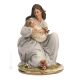 MADRE CON BEBÉ Estatuilla de figura de porcelana Capodimonte hecha a mano en Italia