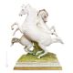 CABALLOS Figura de porcelana Capodimonte, artesanía Made in Italy