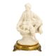 Estatua de GALANT BLANCO Figura de porcelana Capodimonte hecha a mano en Italia