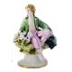 GALANTE CON ENCAJE Estatua Figura Capodimonte Porcelana Hecha a mano Made in Italy