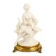 Figura CABALLERO BLANCO Estatua Capodimonte Figura de porcelana hecha a mano Made in Italy