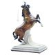 Estatua de CABALLO Estatua Capodimonte Figura de porcelana hecha a mano en Italia