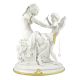 VIA DELL'AMORE - Estatua de Cupido Capodimonte Porcelana Hecha a Mano Made in Italy Altura 65 cm